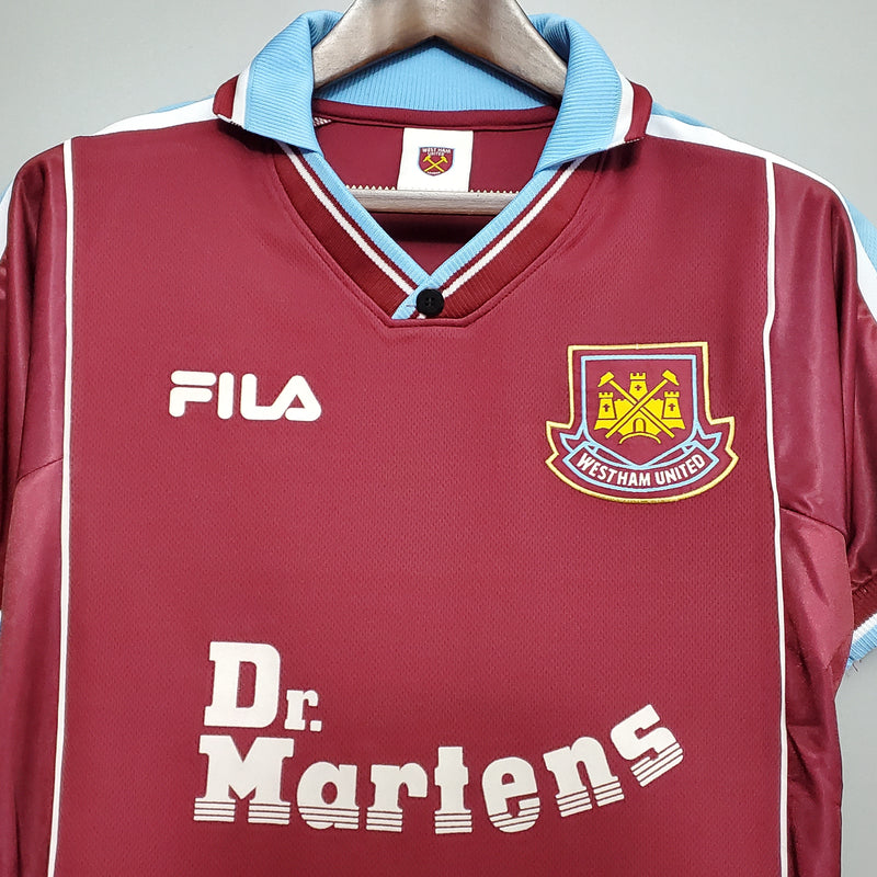 Camiseta West Ham 1999 Retro