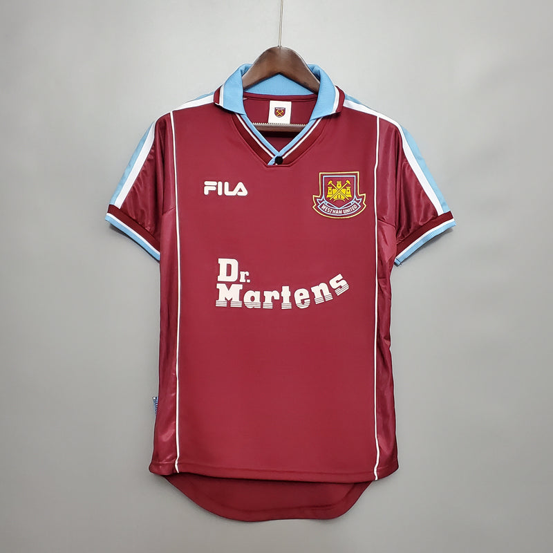 Camiseta West Ham 1999 Retro