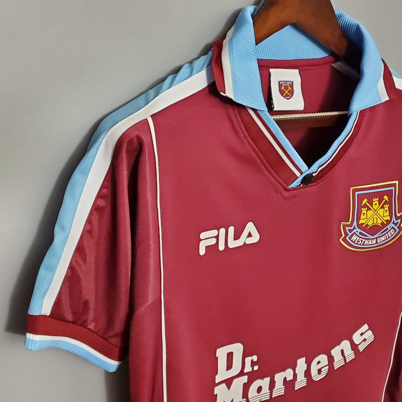 Camiseta West Ham 1999 Retro